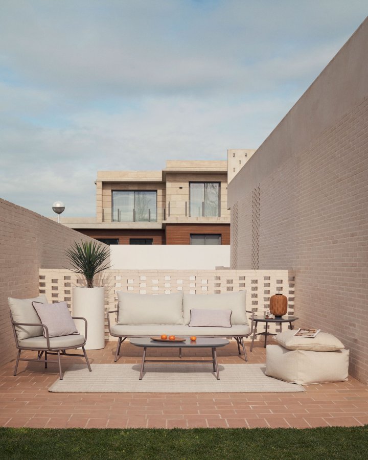 KAVE HOME Canyet teppe, rektangulrt - beige syntetiske fibre (160x230)