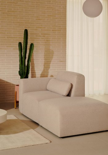 KAVE HOME Neom 1-persons modulsofa med ryggmodul i beige, 169 cm FSC Mix Credit