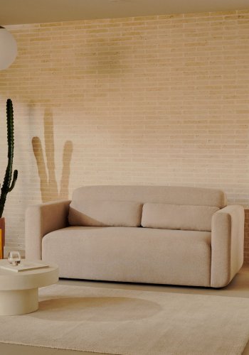 KAVE HOME Neom 2-personers modulsofa - beige stoff (188cm)