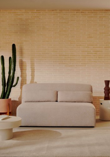 KAVE HOME 2-manns sofamodul - beige stoff