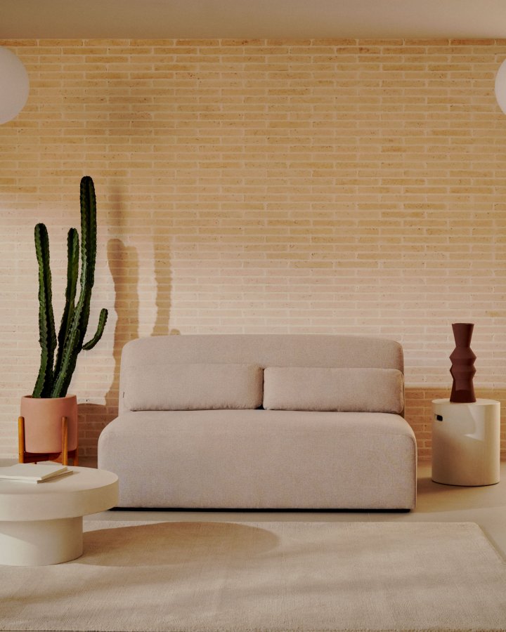 KAVE HOME 2-manns sofamodul - beige stoff