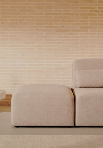 KAVE HOME Neom 1-persons modulsofa med ryggmodul i beige, 169 cm FSC Mix Credit