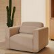 KAVE HOME Neom modulr lenestol, med armlener - beige stoff