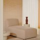 KAVE HOME Neom sjeselongmodul - beige stoff