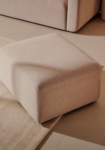 KAVE HOME Neom fotstttemodul - beige stoff (75x64)