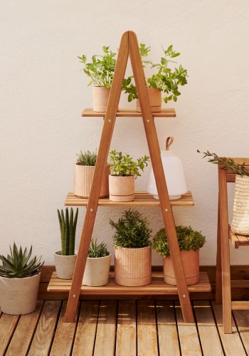 KAVE HOME Victora utendrs bokhylle - naturlig akasietre