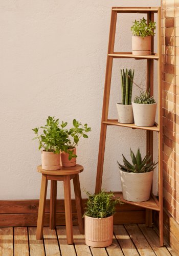 KAVE HOME Victora utendrs bokhylle - naturlig akasietre