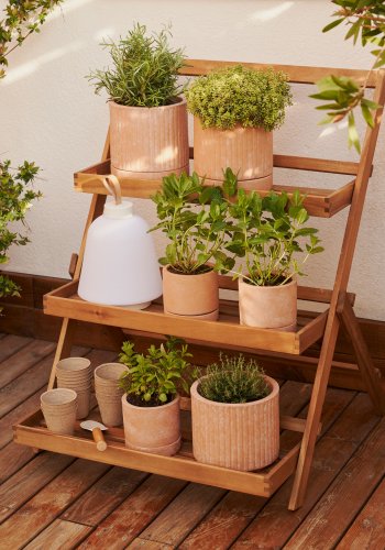 KAVE HOME Victora utendrs bokhylle - naturlig akasietre