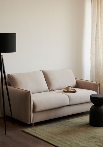 KAVE HOME Carlota 2-personers sovesofa - beige chenille (140cm)