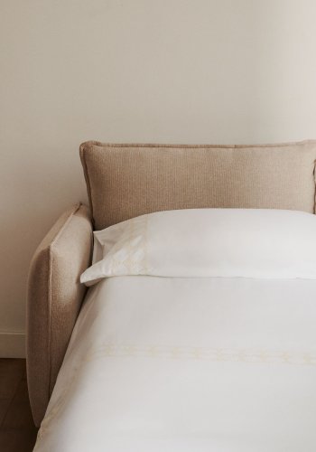 KAVE HOME Carlota 2-personers sovesofa - beige chenille (140cm)