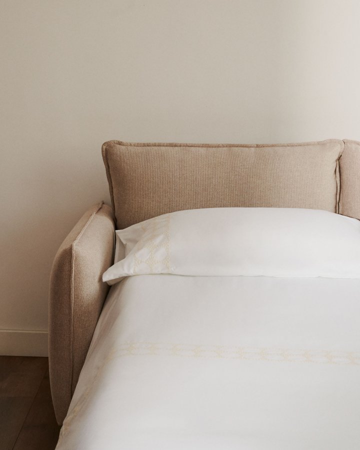 KAVE HOME Carlota 2-personers sovesofa - beige chenille (140cm)