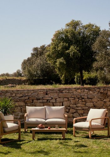 KAVE HOME Sacaleta utendrs 2-manns sofa - eukalyptus tre