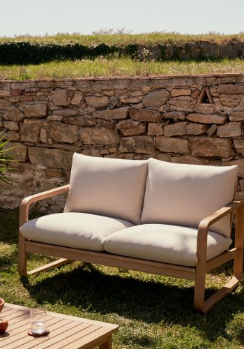 KAVE HOME Sacaleta utendrs 2-manns sofa - eukalyptus tre