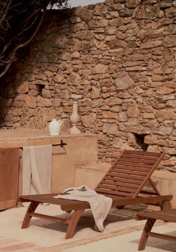 KAVE HOME Beila fluktstol - naturlig eukalyptustre