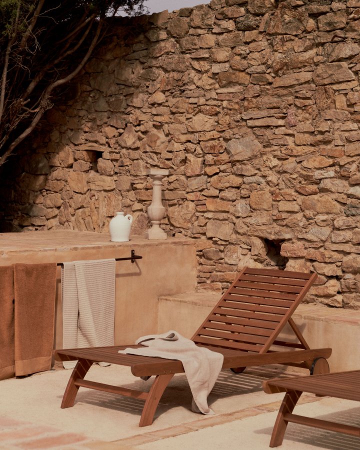 KAVE HOME Beila fluktstol - naturlig eukalyptustre