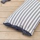 KAVE HOME Tabby-pute for kjledyr, rektangulr - hvite og bl bomullsstriper (60x40)