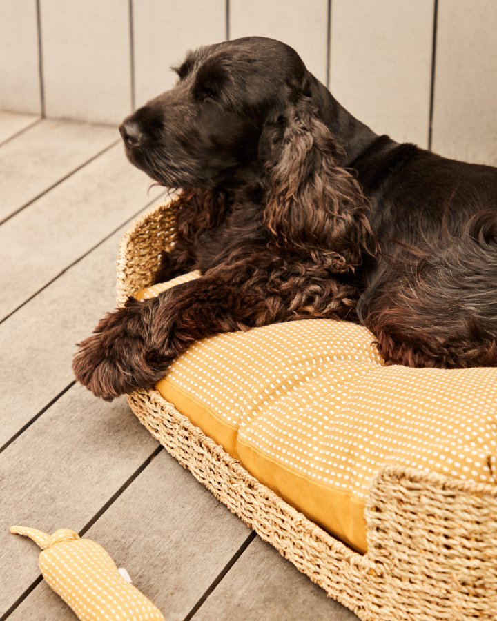 KAVE HOME Fliicker hundekurv, oval - naturlig sjgress (80x45)