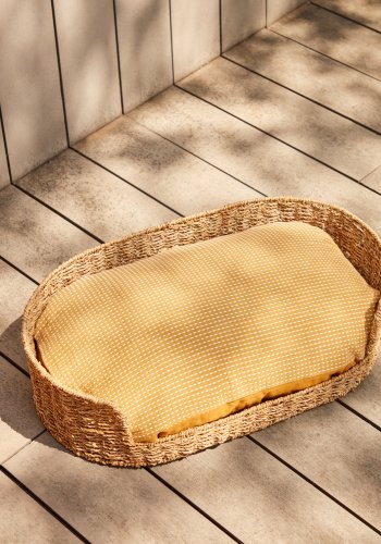 KAVE HOME Fliicker hundekurv, oval - naturlig sjgress (80x45)