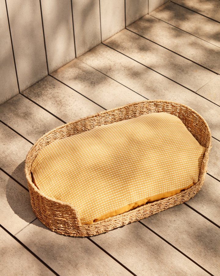 KAVE HOME Fliicker hundekurv, oval - naturlig sjgress (80x45)