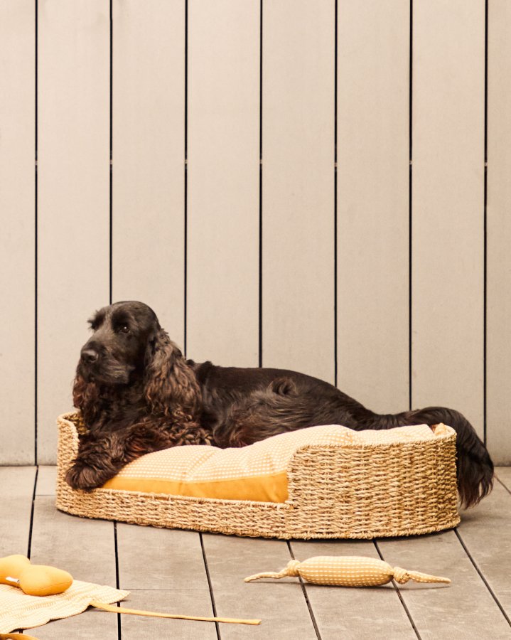 KAVE HOME Fliicker hundekurv, oval - naturlig sjgress (80x45)