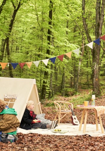 KAVE HOME Lumila barnestol, med armlener - naturrotting