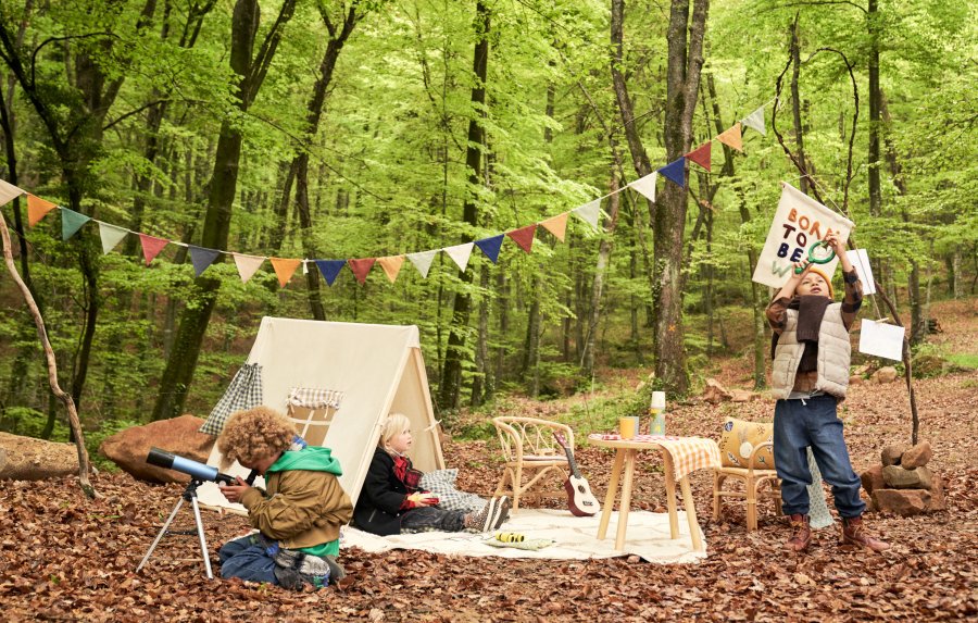 KAVE HOME Lumila barnestol, med armlener - naturrotting