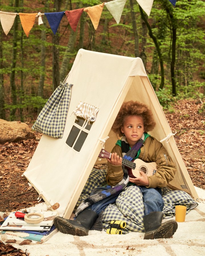 KAVE HOME Yanil tipitelt i 100 % hvit bomull, 100 x 90 cm