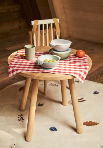 KAVE HOME Dilcia barnbord, runt - naturgummitr (55)