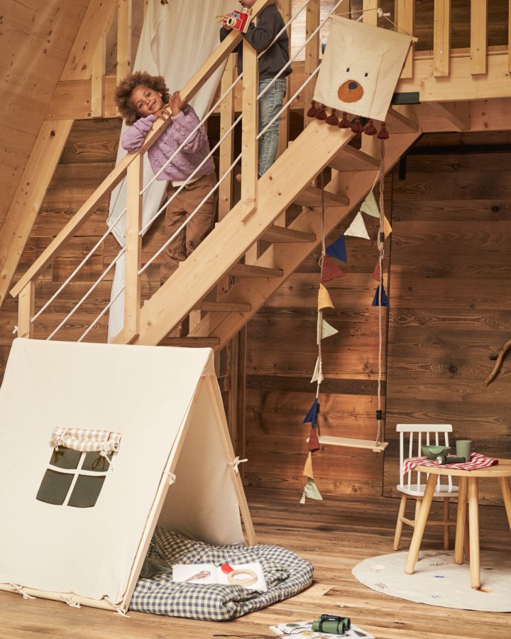 KAVE HOME Yanil tipitelt i 100 % hvit bomull, 100 x 90 cm