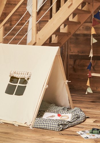 KAVE HOME Yanil tipitelt i 100 % hvit bomull, 100 x 90 cm