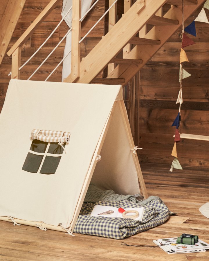 KAVE HOME Yanil tipitelt i 100 % hvit bomull, 100 x 90 cm