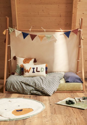 KAVE HOME Maralis tipi barneseng - naturlig ask (70x140)