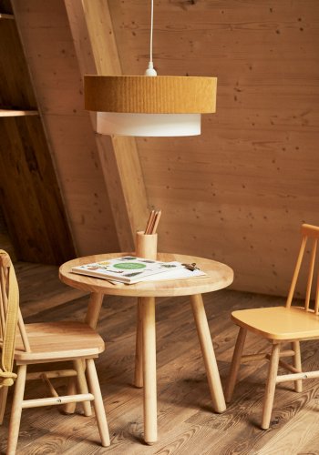 KAVE HOME Dilcia barnbord, runt - naturgummitr (55)