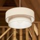 KAVE HOME Bianella taklampe for barn, rund - bomull og beige flyel (40)