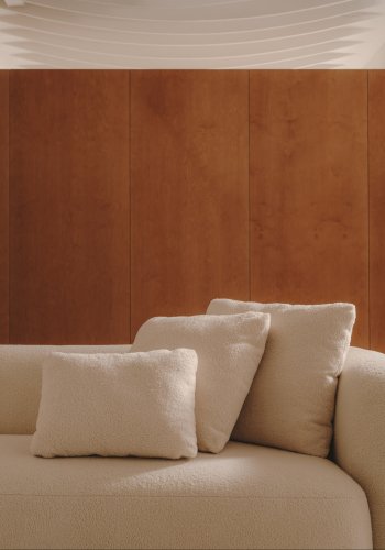 KAVE HOME Martina pute ecru boucl 47 x 36 cm