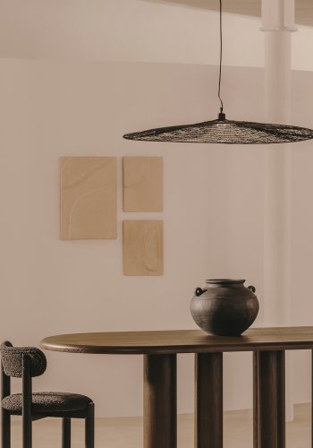 KAVE HOME Makai taklampe, rund - svart metall (100)