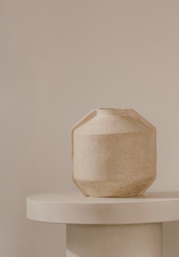KAVE HOME Meja vase - beige papmach� (H:47)