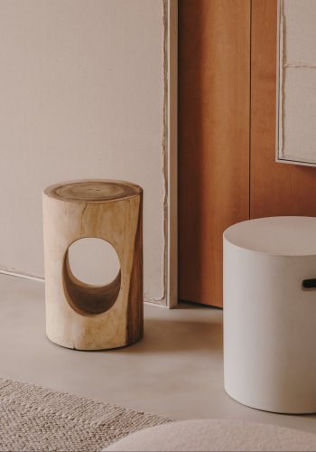 KAVE HOME rundt Halker sidebord - naturlig mungurtre (30)