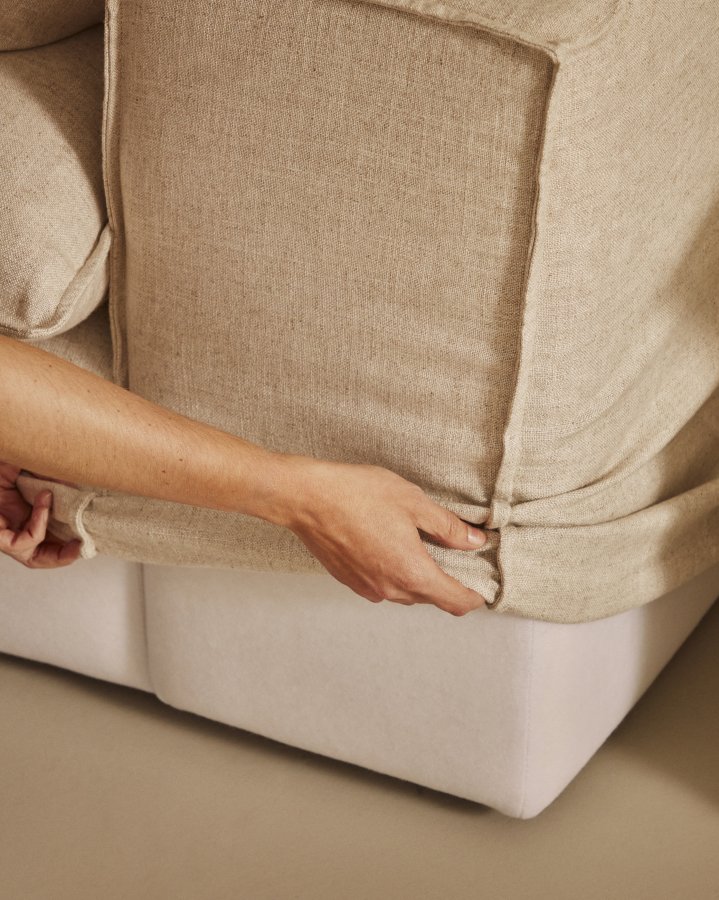 KAVE HOME Anarela 2-pers. sofabetr�k - beige h�r