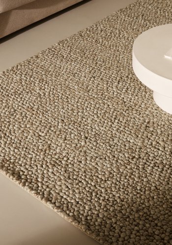 KAVE HOME Lubrin gulvt�ppe, rektangul�r - gr� uld (200x300)