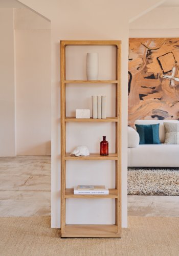 KAVE HOME Maymai bokhylle, m. 4 hyller - naturlig eik
