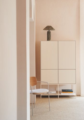 KAVE HOME Samse bordlampe - grnn polyrattan/rotting