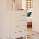 KAVE HOME Vedrana kommode, m. 5 skuffer - hvit MDF (60x114)