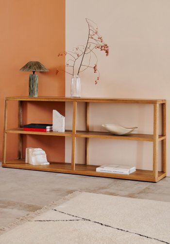 KAVE HOME Maymai hylle, rektangulr - naturlig eik (180x40)