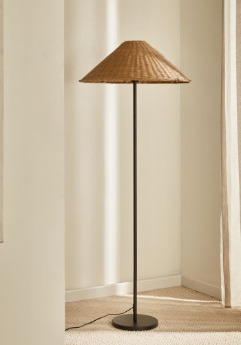 KAVE HOME Urania gulvlampe - rotting og sort metall