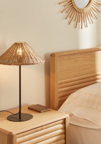 KAVE HOME Urania bordlampe - rotting og sort metall