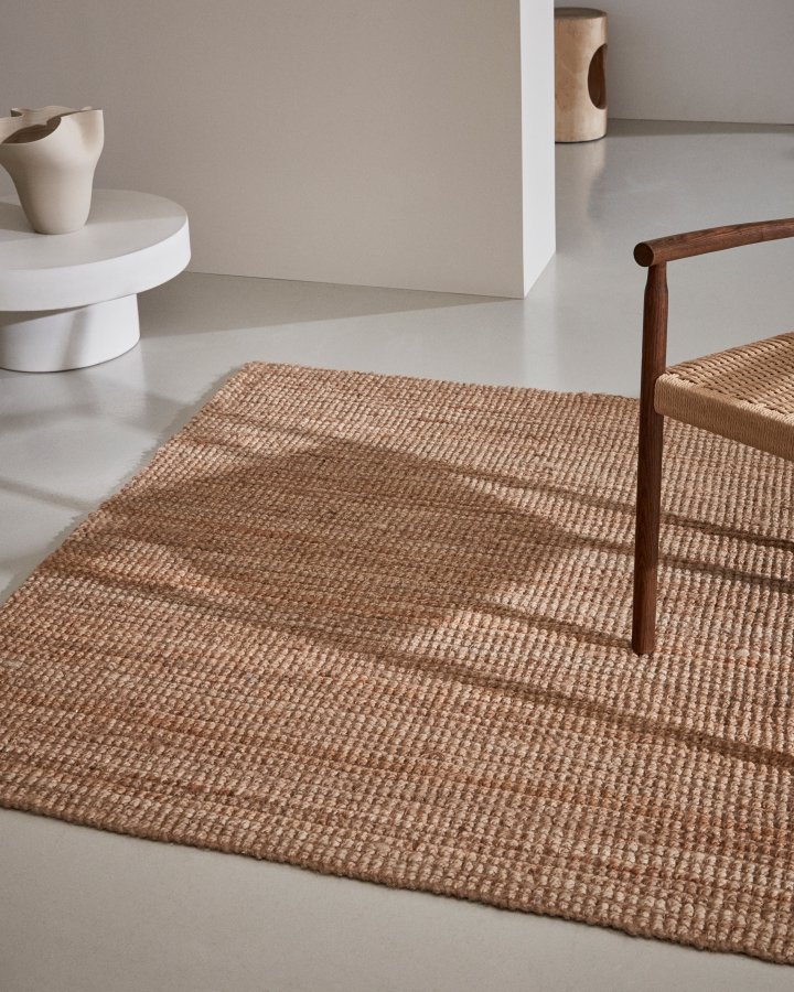 KAVE HOME Madelin-teppe i naturlig jute 160 x 230 cm