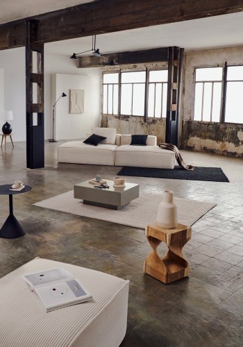 KAVE HOME firkantet Hakon sidebord - naturlig mungurtre (30x30)