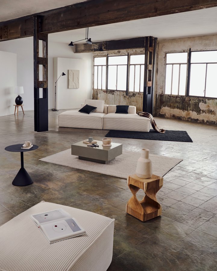 KAVE HOME firkantet Hakon sidebord - naturlig mungurtre (30x30)