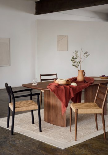 KAVE HOME Litto spisebord, rektangulrt - brun valnttfinish (240x100)